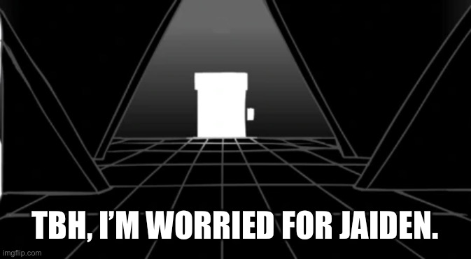 Updike background (dark) | TBH, I’M WORRIED FOR JAIDEN. | image tagged in updike background dark | made w/ Imgflip meme maker