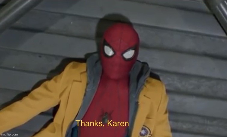 Thanks, Karen | image tagged in thanks karen | made w/ Imgflip meme maker