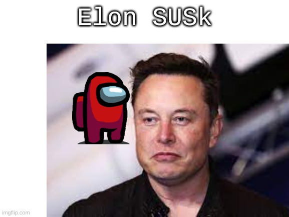 elon susk | Elon SUSk | image tagged in funny memes,amogus | made w/ Imgflip meme maker