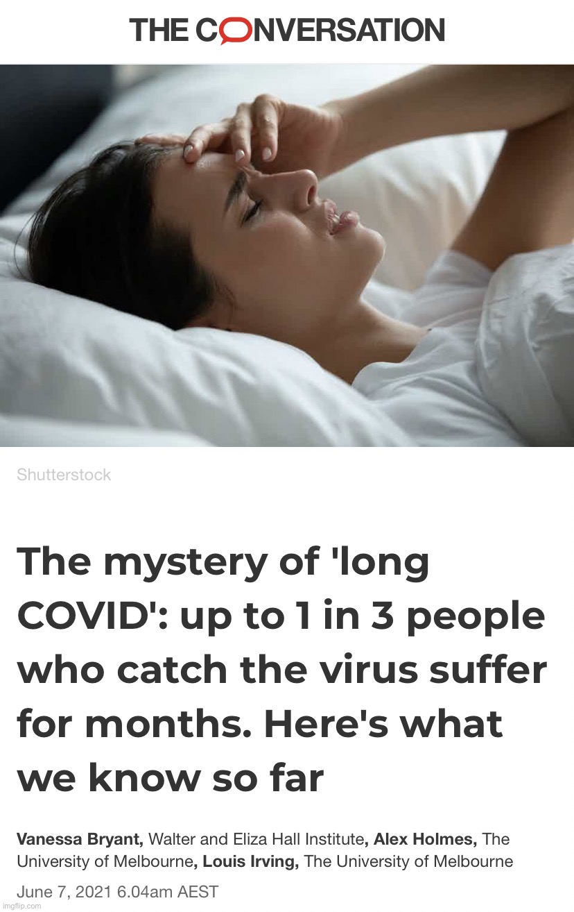 The mysteries of long COVID. Roll safe and get vaccinated if you haven’t been already. | image tagged in covid-19,coronavirus | made w/ Imgflip meme maker