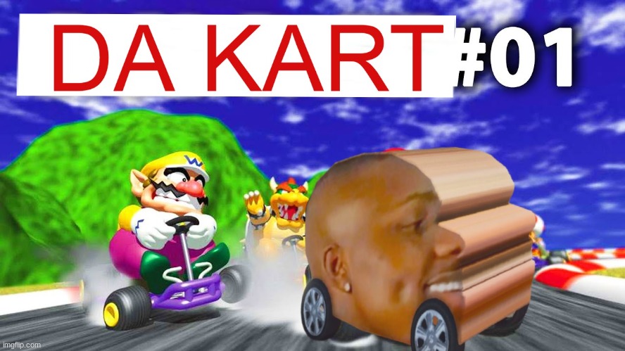 Da Kart | image tagged in lol,dabay,mario,mariokart | made w/ Imgflip meme maker