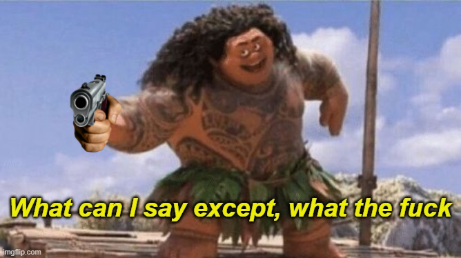 What can I say except, what the f*** Blank Meme Template