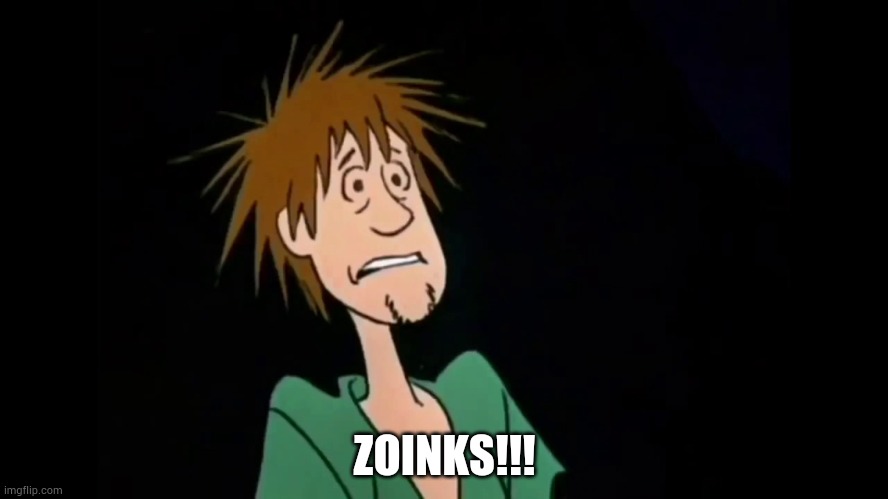Zoinks | ZOINKS!!! | image tagged in zoinks | made w/ Imgflip meme maker