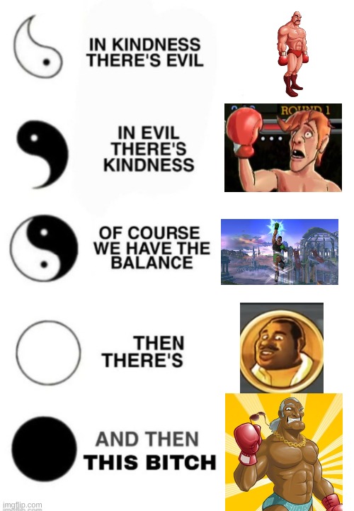 punch out fans understand | image tagged in yin and yang | made w/ Imgflip meme maker