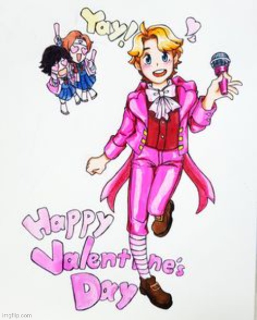 Yes I know it's not Valentine's Day, no I don't care if it's Senpai no More Day, and yes, I think this is cute | made w/ Imgflip meme maker