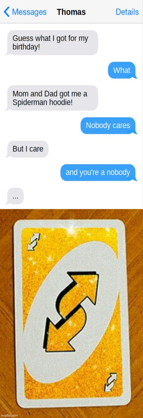 Oof 1000 | image tagged in gold uno reverse card,reposts,repost,memes,texts,roasts | made w/ Imgflip meme maker