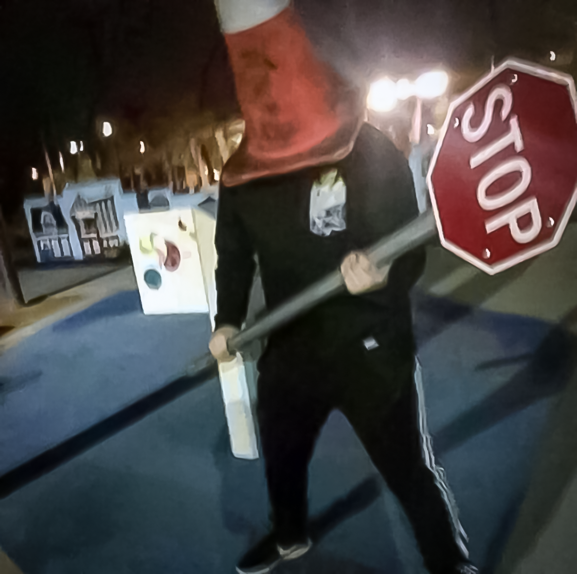 Cone sign Blank Meme Template