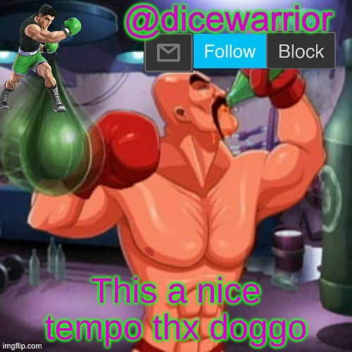 Announcement 11 | This a nice tempo thx doggo | image tagged in announcement 11 | made w/ Imgflip meme maker