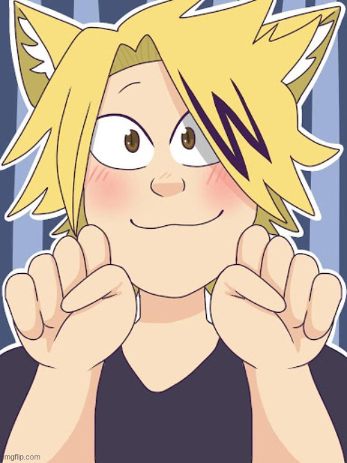 *Denki gasp* HE A CAT TOO?! | image tagged in denki | made w/ Imgflip meme maker