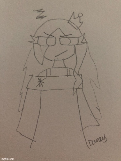 A drawing of Jaiden’s Frozette (my first time trying to draw a human) | made w/ Imgflip meme maker