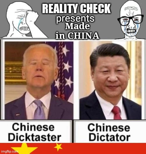 Chinese dick tater | Made in CHINA | image tagged in china flag | made w/ Imgflip meme maker
