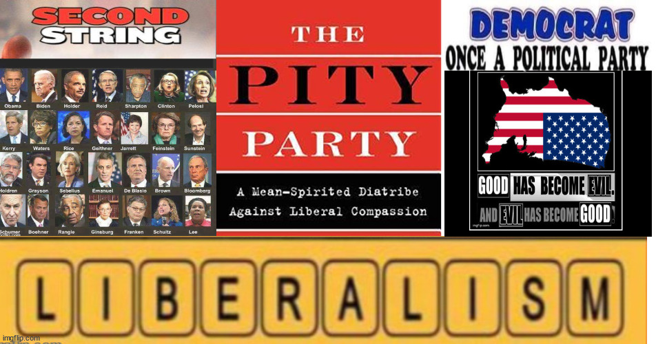 The Pity Party - Politics second string | image tagged in pity party,whine,liberalism,upside down america,kakamala harris | made w/ Imgflip meme maker