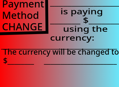 High Quality Payment Method Change Blank Meme Template