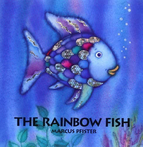 High Quality Fish children's book rainbow fish Blank Meme Template
