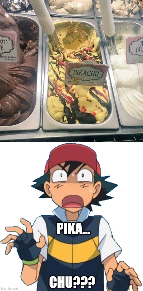 WHAT DID THEY DO TO HIM? | PIKA... CHU??? | image tagged in pikachu,pokemon,ash ketchum | made w/ Imgflip meme maker