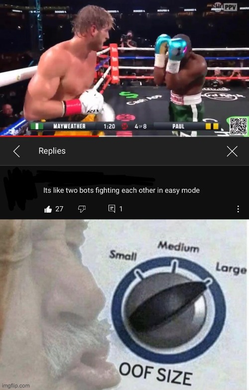 That's got to hurt | image tagged in oof size large,memes,logan paul,floyd mayweather,unfunny | made w/ Imgflip meme maker