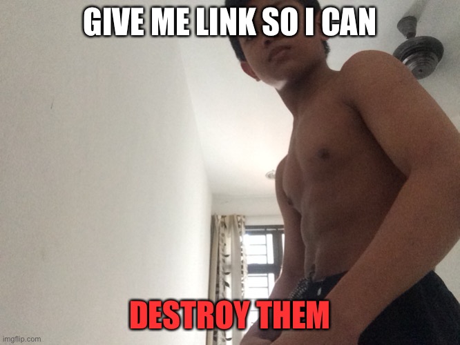 GIVE ME LINK SO I CAN DESTROY THEM | made w/ Imgflip meme maker