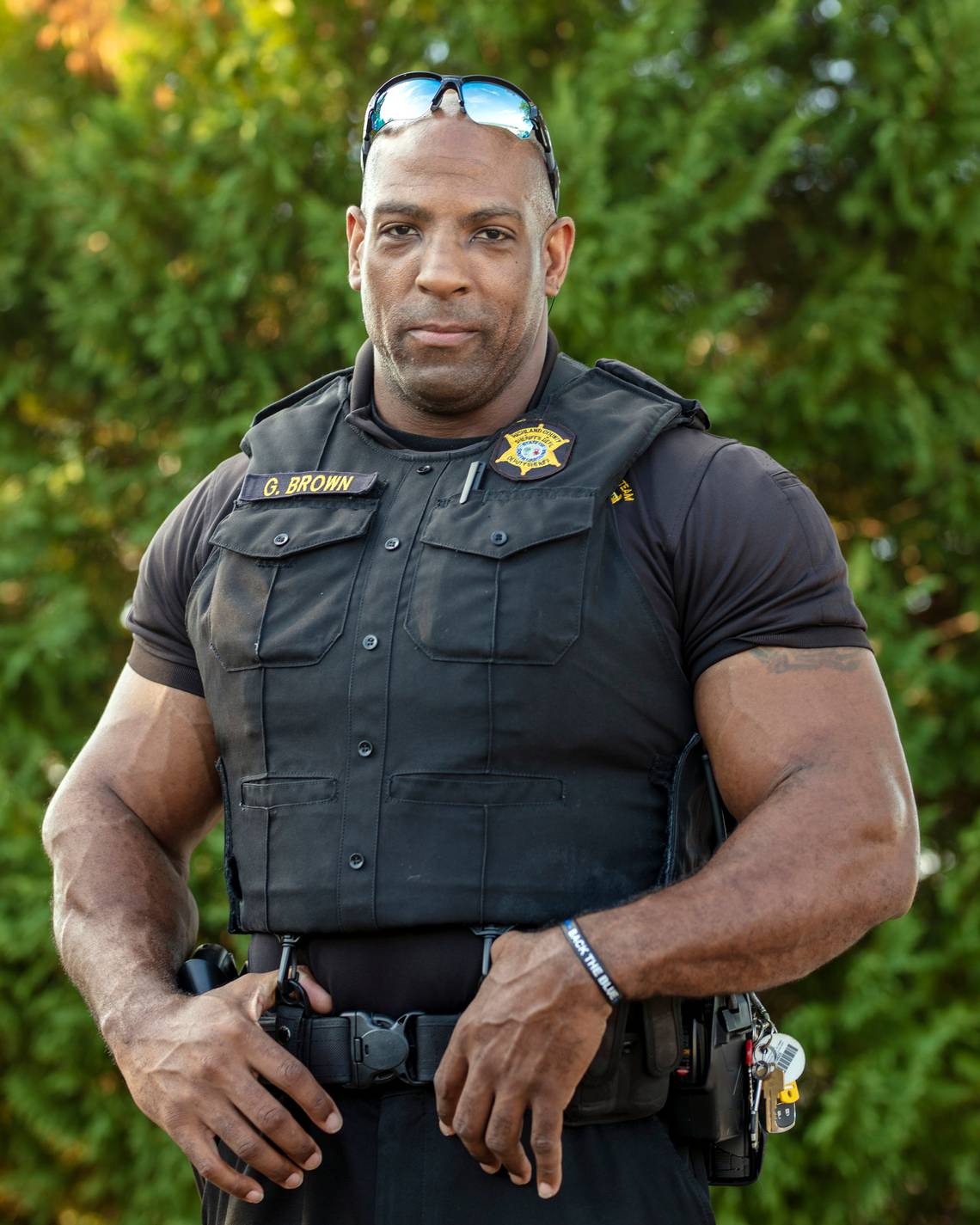 Jacked Ripped Sexy Cop Blank Meme Template