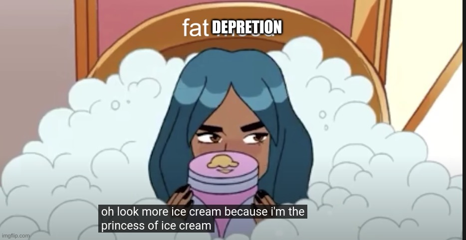 sharah | DEPRETION | image tagged in sharah | made w/ Imgflip meme maker