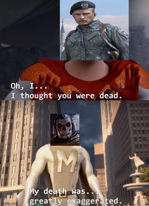 Woopsy | image tagged in i thought you were dead,ghost,general shepard | made w/ Imgflip meme maker