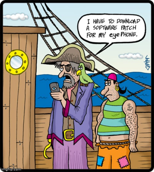 EYE PHONE | image tagged in pirate,comics/cartoons,pirates | made w/ Imgflip meme maker