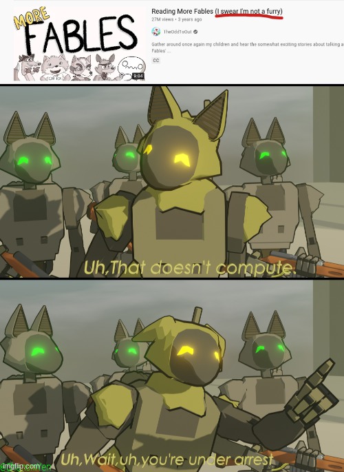 day 78 of being on the web as a furry | image tagged in protogens in star wars that doesn't compute,star wars meme,furry memes,the furry fandom,furry,furries | made w/ Imgflip meme maker