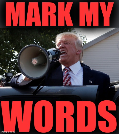 MARK MY WORDS | made w/ Imgflip meme maker