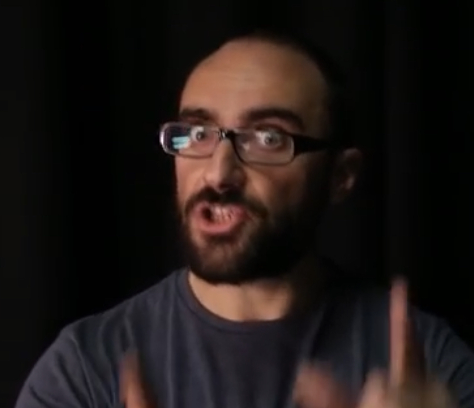 Vsauce middle finger Blank Meme Template