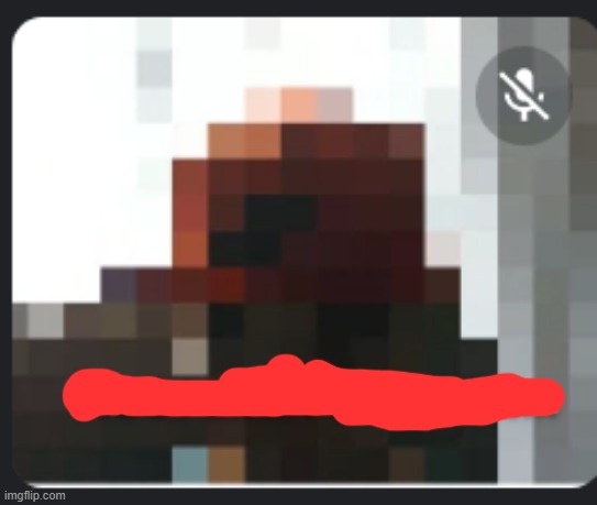 Someone on my google meet has this as their screen- | made w/ Imgflip meme maker