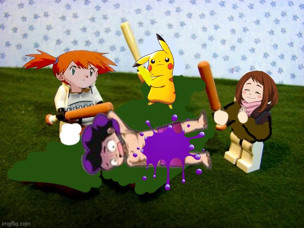 Everyone beats up on Mineta | image tagged in beating a dead horse,mineta,mha,pokemon,everyone loses their minds,grapes | made w/ Imgflip meme maker