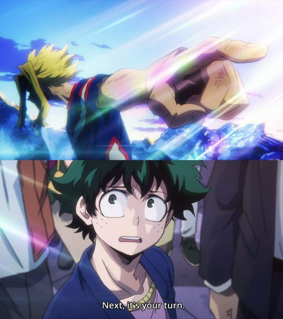 All Might Pointing Blank Meme Template
