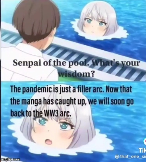 No please no | image tagged in senpai of the pool | made w/ Imgflip meme maker