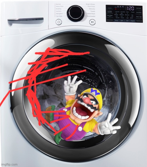 Wario dies by getting “cleaned” in a washing machine.mp3 | made w/ Imgflip meme maker