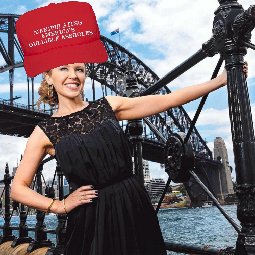 High Quality MAGA Kylie Sydney Bridge Blank Meme Template