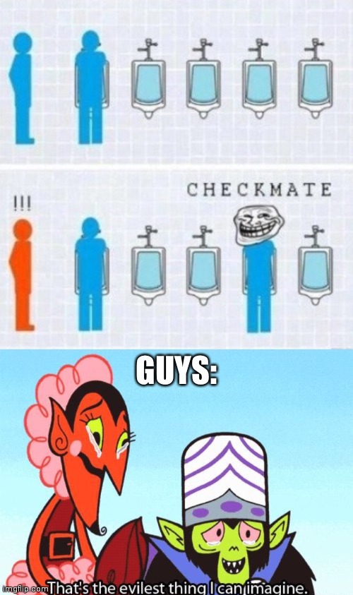 Evil | image tagged in urinal,evil,that's the evilest thing i can imagine | made w/ Imgflip meme maker