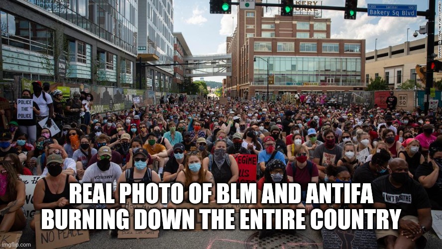REAL PHOTO OF BLM AND ANTIFA BURNING DOWN THE ENTIRE COUNTRY | made w/ Imgflip meme maker