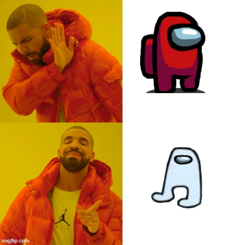 Among us vs Amongst us | image tagged in memes,drake hotline bling | made w/ Imgflip meme maker