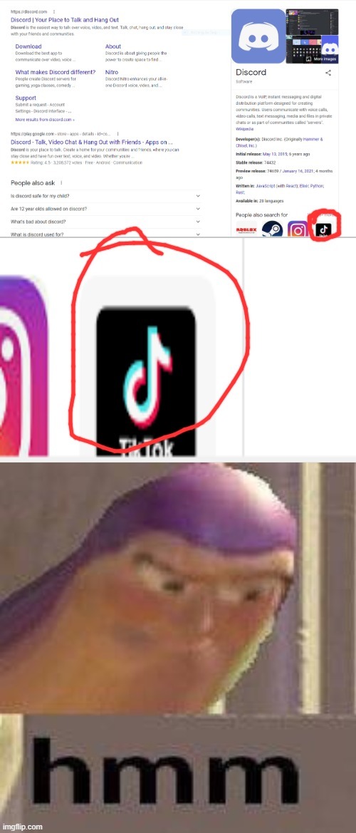 i was looking at discord and then found THIS little garbage | image tagged in tiktok sucks | made w/ Imgflip meme maker