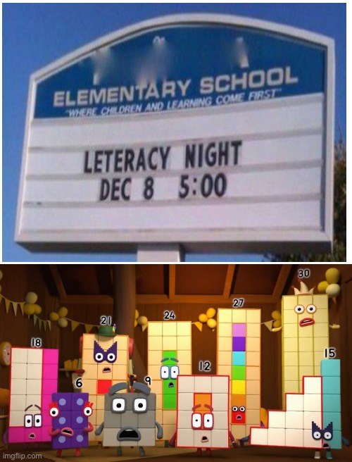 image tagged in blank white template,funny signs,sign,fail,numberblocks | made w/ Imgflip meme maker