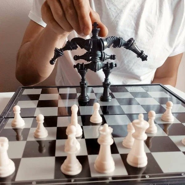 High Quality Mecha Chess Blank Meme Template