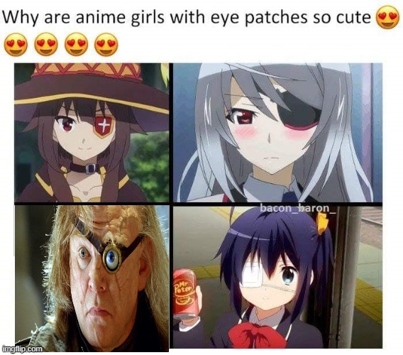 hmmmm | image tagged in anime girls with eye pathes are cute | made w/ Imgflip meme maker