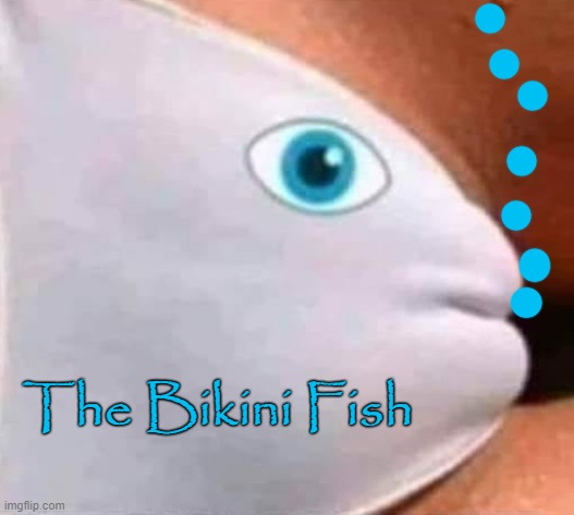 The Bikini Fish | The Bikini Fish | image tagged in camel toe | made w/ Imgflip meme maker