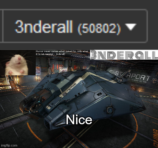 Nice | image tagged in 3nderall announcement temp | made w/ Imgflip meme maker