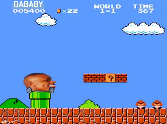 Super Dababy Bros | image tagged in mario,dababy | made w/ Imgflip meme maker
