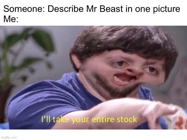 Mr beast be like | image tagged in mr beast,meme | made w/ Imgflip meme maker
