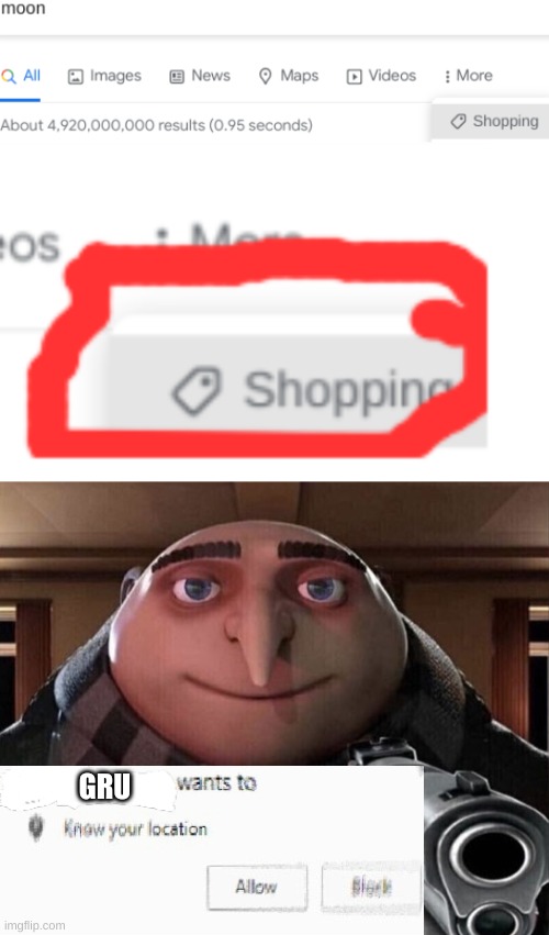 sorry if cringe | GRU | image tagged in gru gun | made w/ Imgflip meme maker