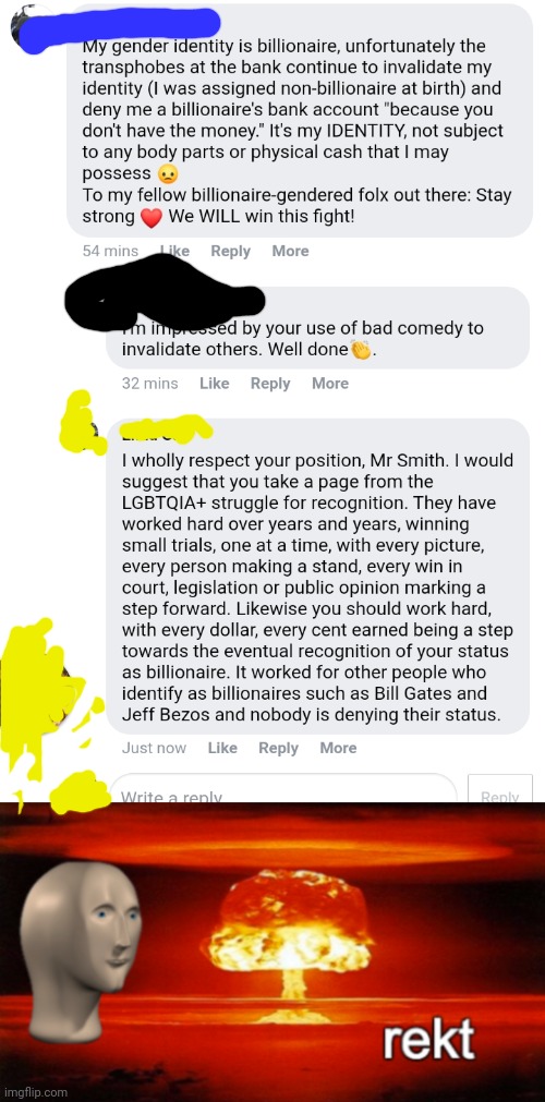 Rekt | image tagged in rekt w/text | made w/ Imgflip meme maker