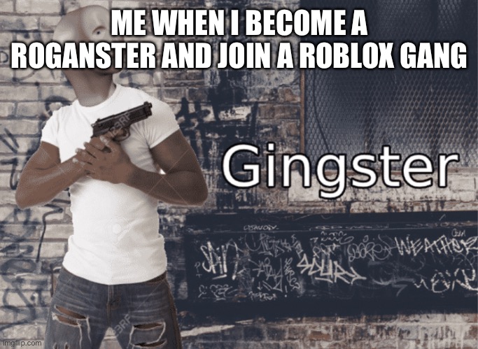 So true | ME WHEN I BECOME A ROGANSTER AND JOIN A ROBLOX GANG | image tagged in gingster | made w/ Imgflip meme maker