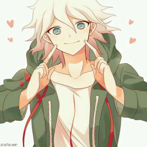 Cute | image tagged in nagito | made w/ Imgflip meme maker
