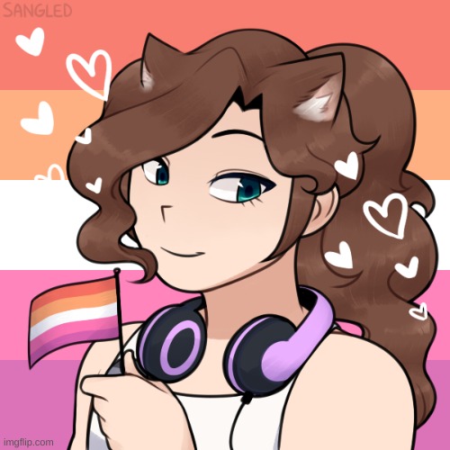 Grace, my OC, decided to show off her pride, too! | made w/ Imgflip meme maker